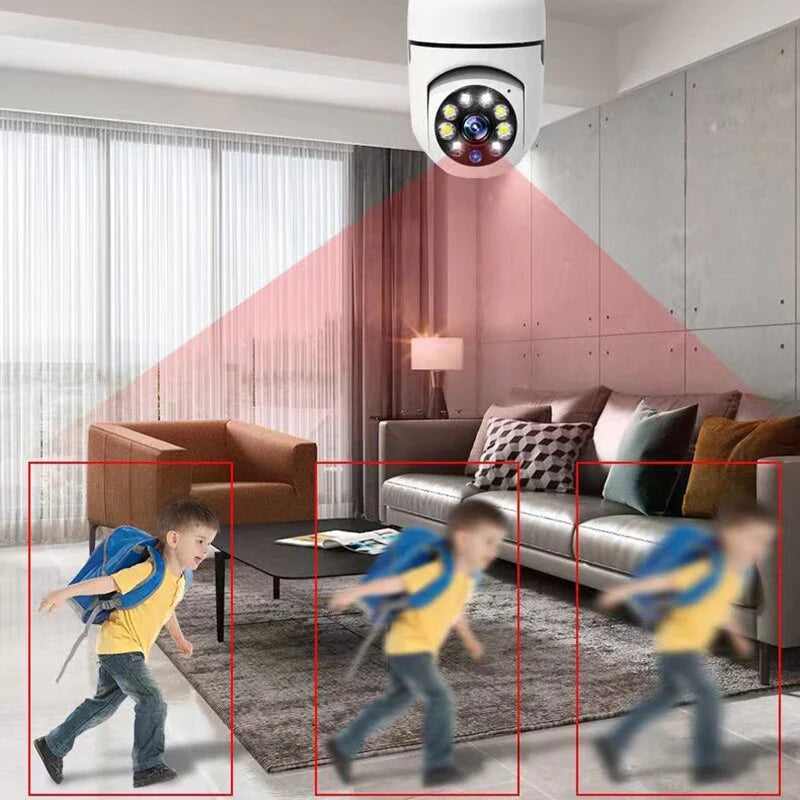 Foco Camara Seguridad HD WiFi 360º