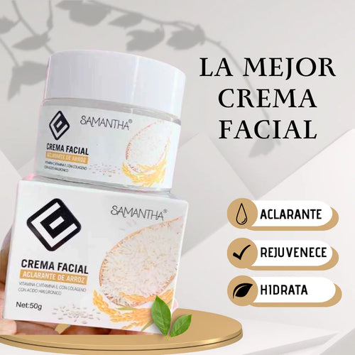 CREMA FACIAL ACLARANTE DE ARROZ (envió gratis)